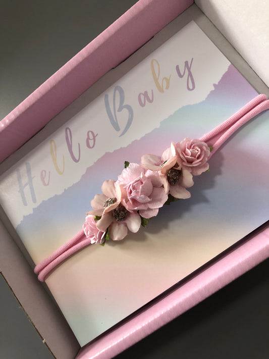 Baby Pink Flower Headband