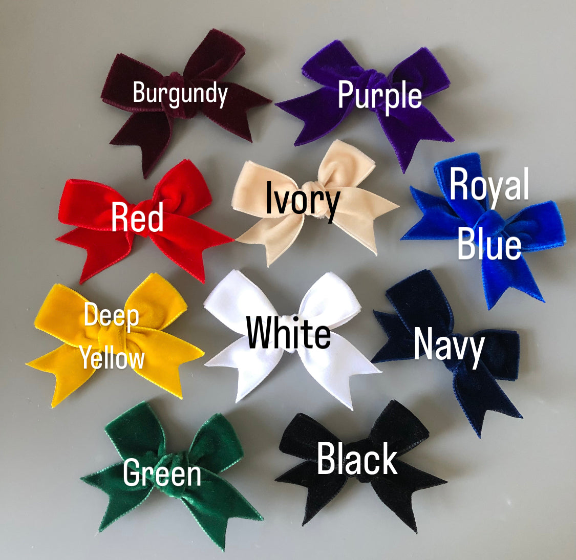 Velvet Hair Bows