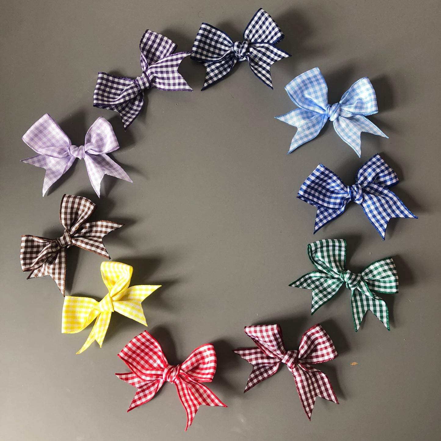 Gingham School Bows