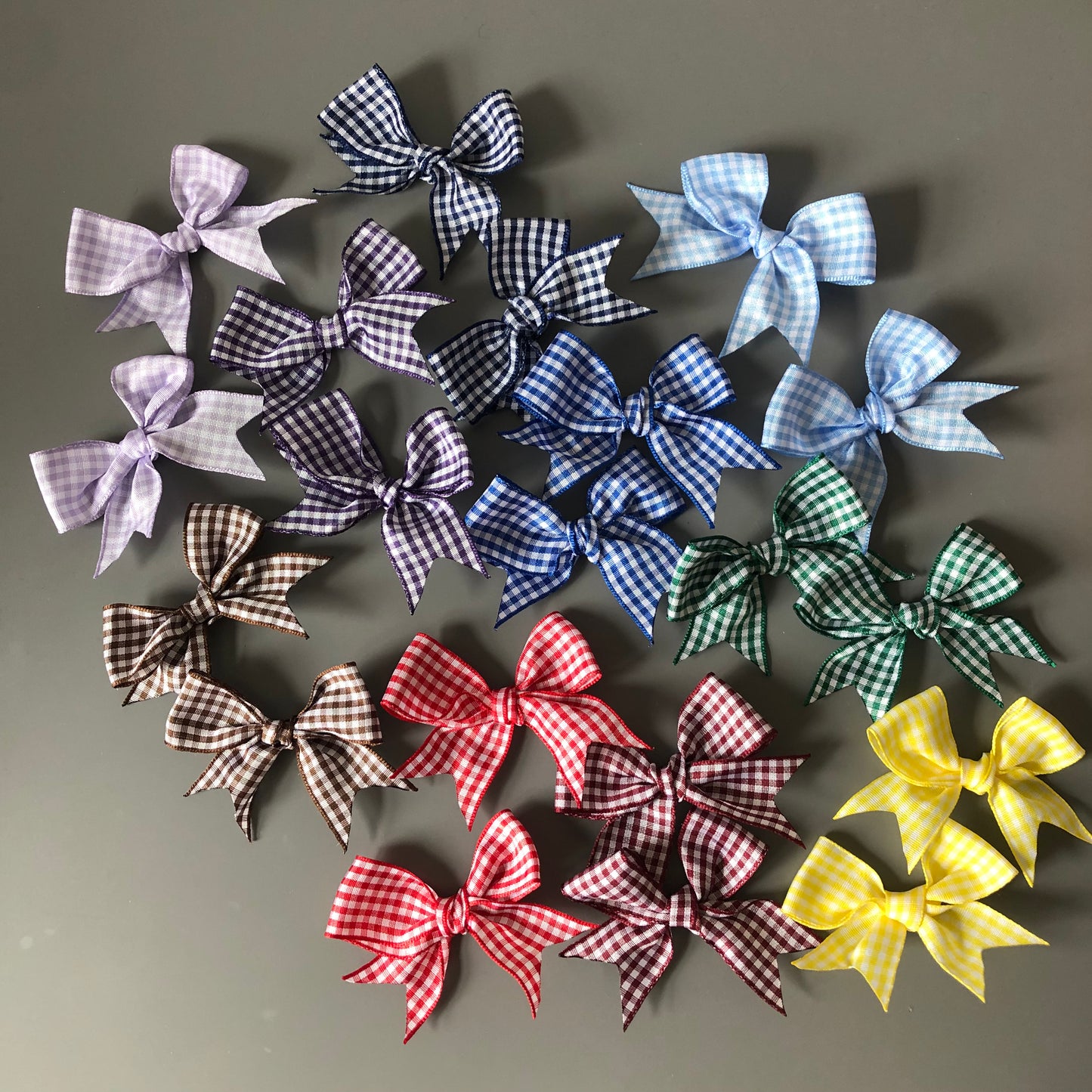 Gingham School Bows