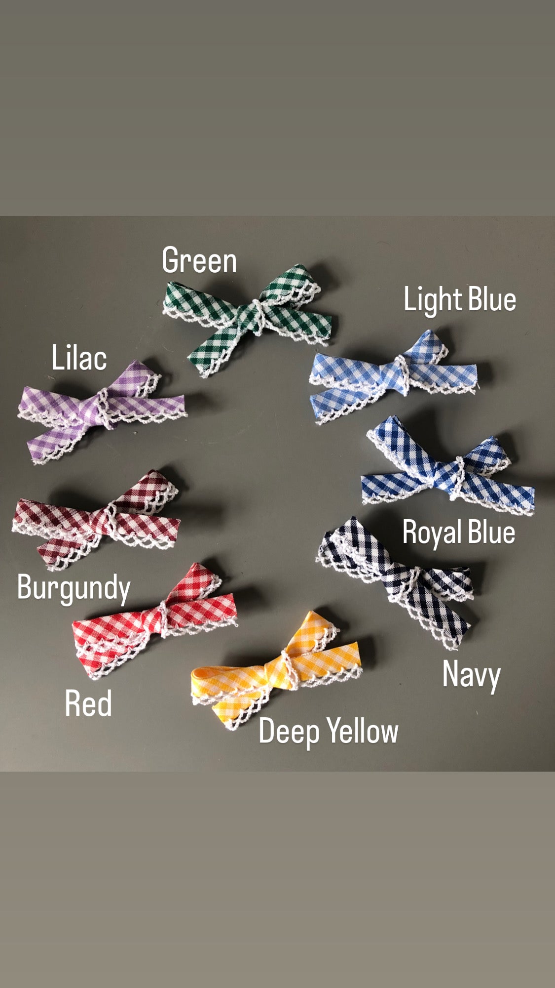 Gingham Bows