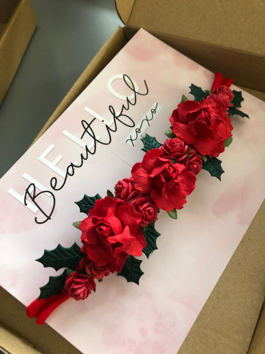 Christmas Red and Green Headband