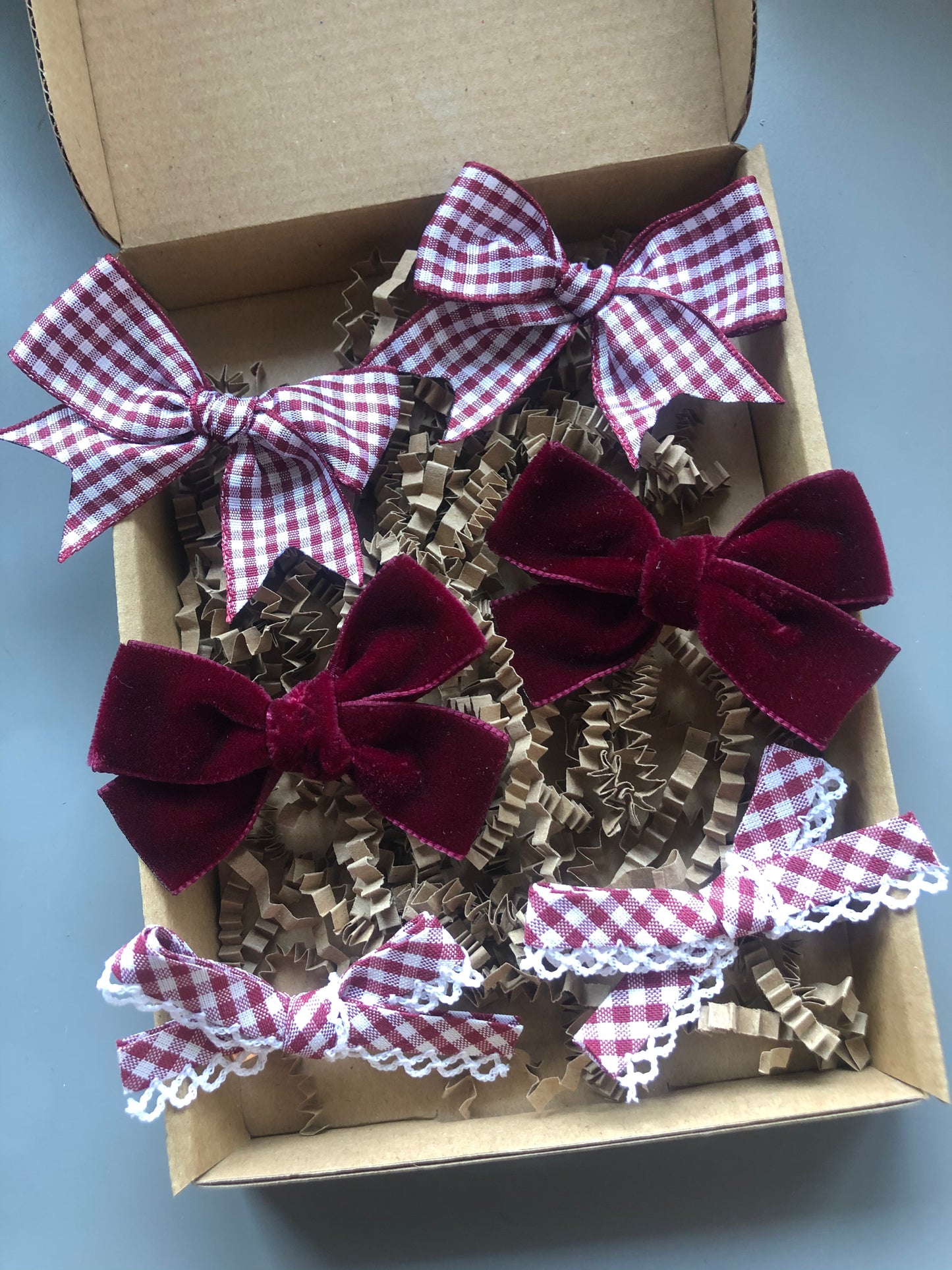 School Hair Bows (royal blue, burgundy, green, navy)