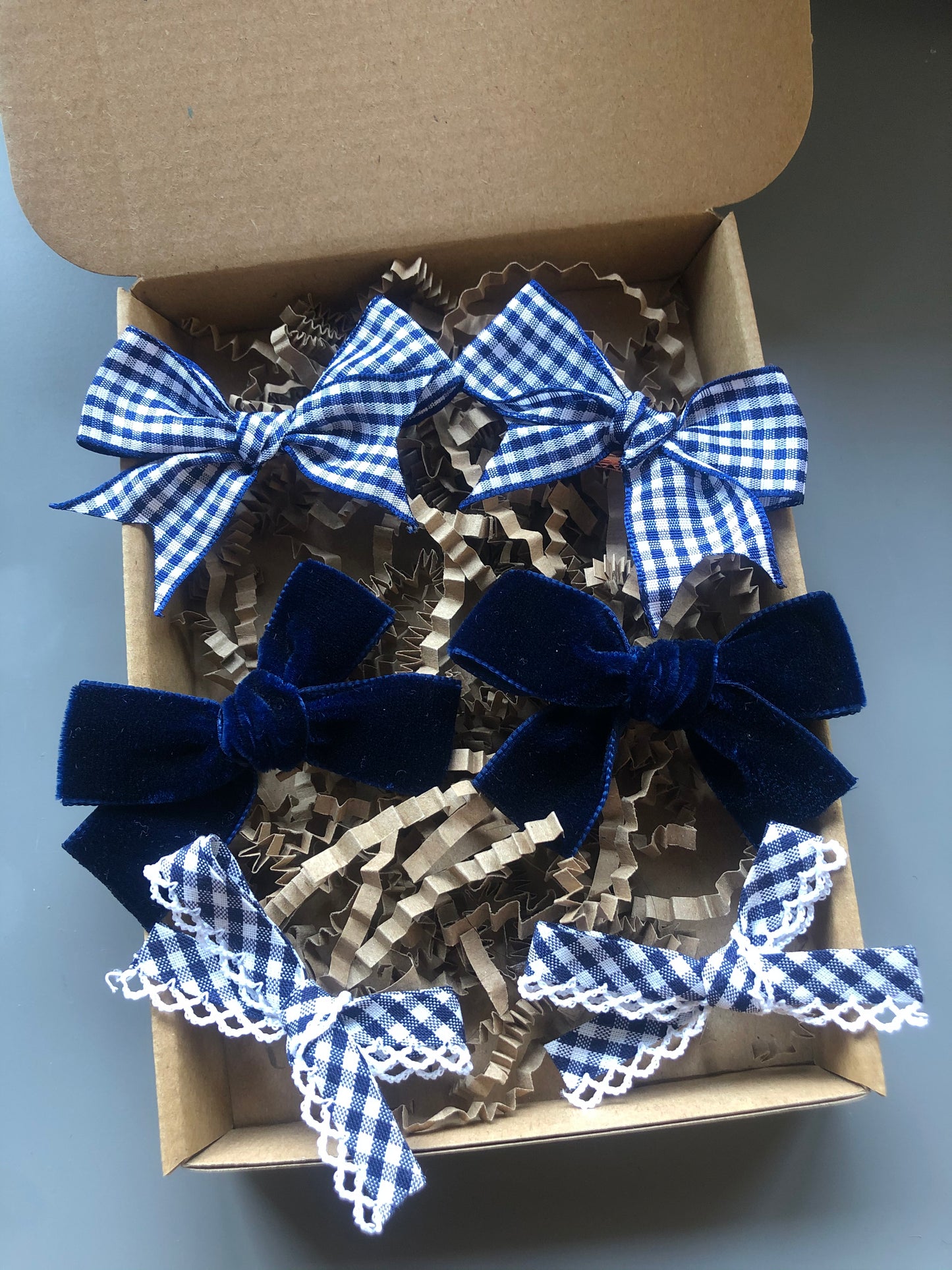 School Hair Bows (royal blue, burgundy, green, navy)