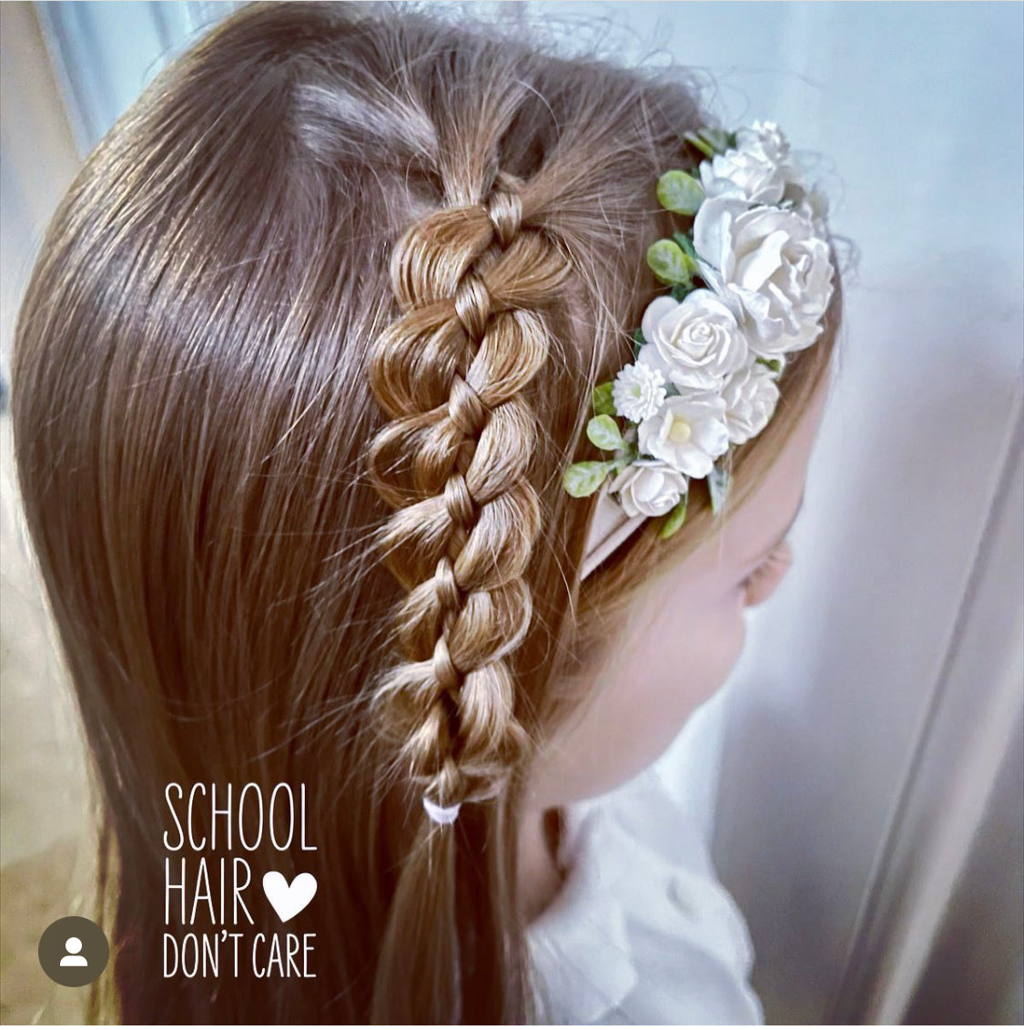 White Flower Headband