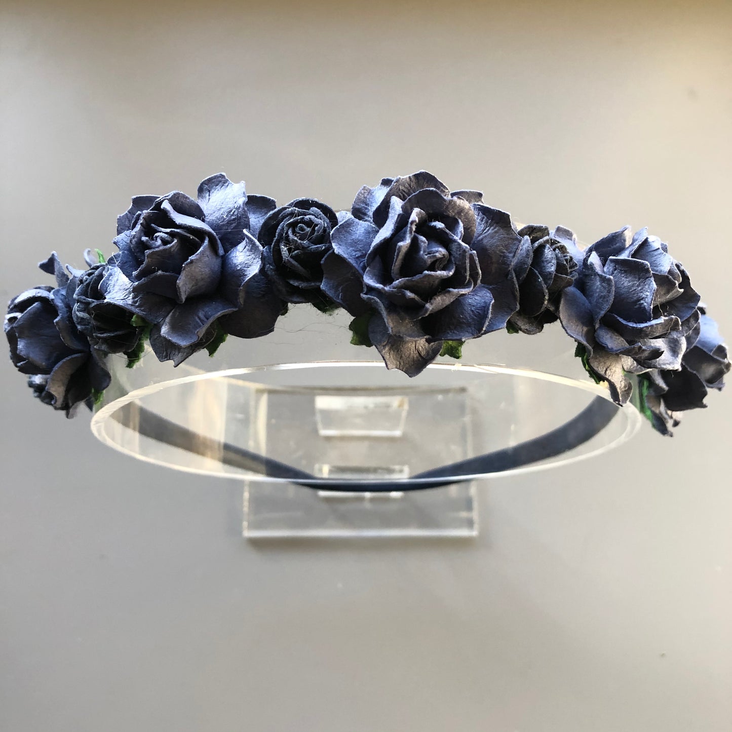 Navy Flower Crown