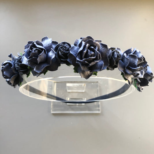 Navy Flower Crown